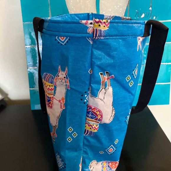 Large llama insulated lunch Tote bag - Picture 3 of 5